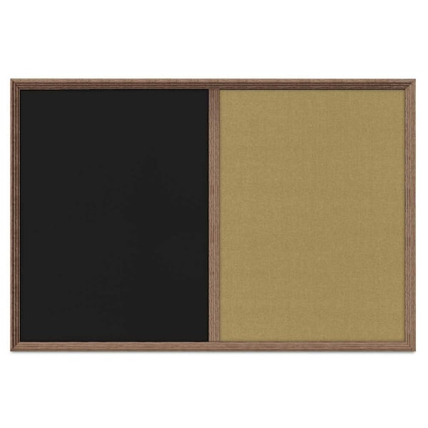 Enclosed Corkboard, 1 Door, 48"x36", 4" Fra, UV3423-SATIN-AMETHY
